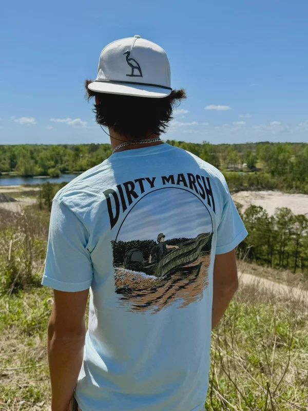 Marshall On Da Riva Short Sleeve Tee - Chambray