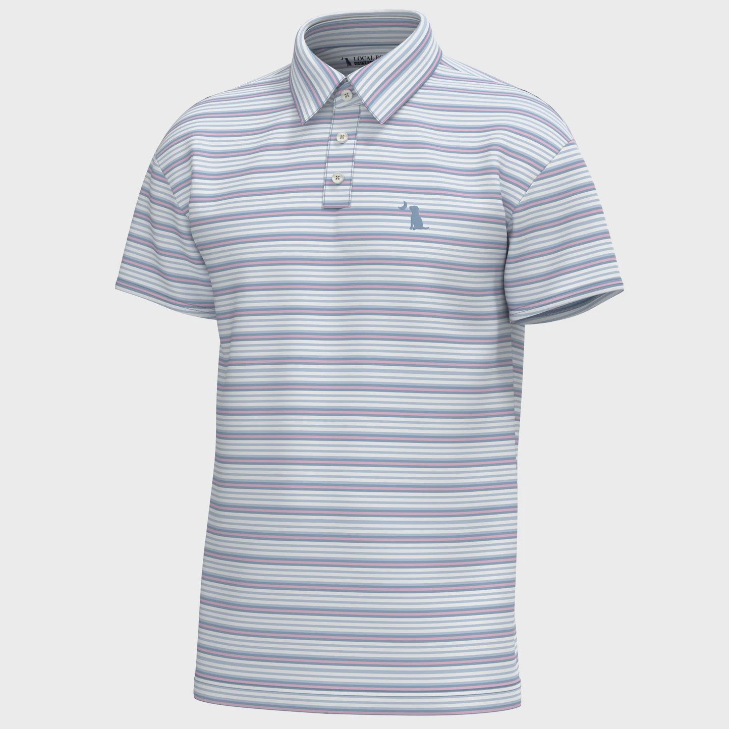Cape Polo - Sky Blue/Pink