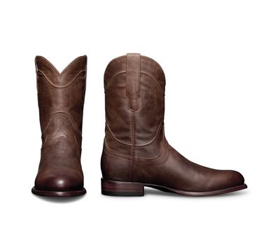 The Earl Round Toe Boot - Cafe - Goat