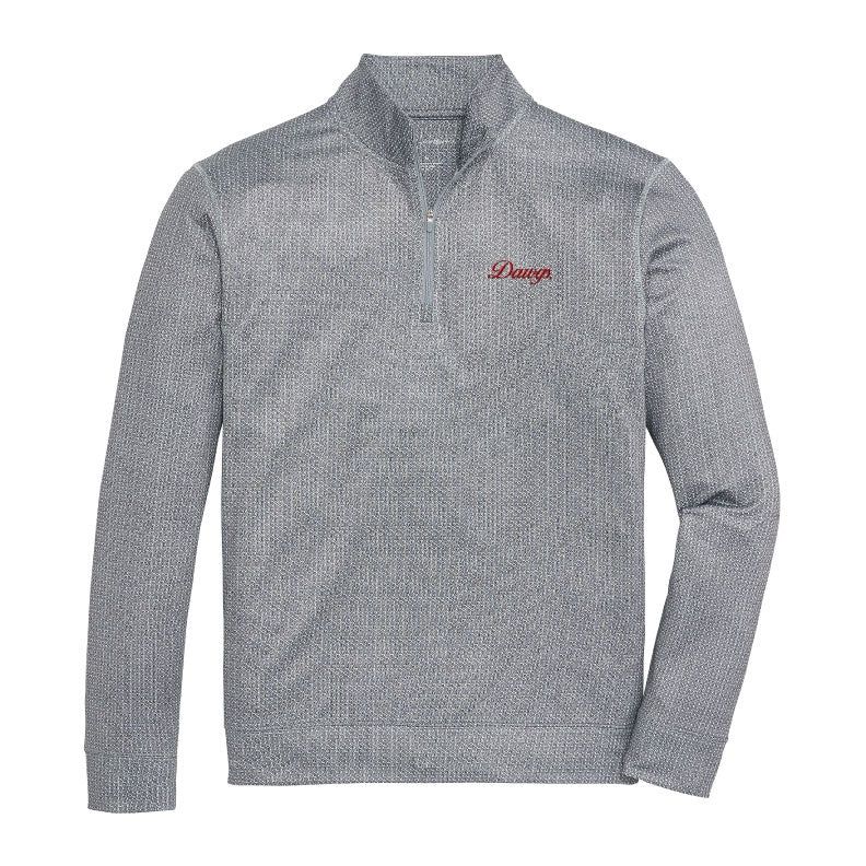 UGA Dawgs Script Vintage G Printed Performance Pullover - Mirage Grey