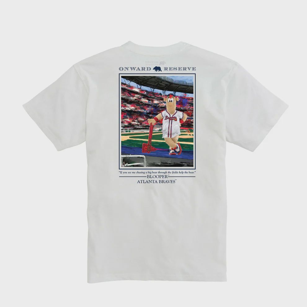 Braves Blooper Short Sleeve Tee - White