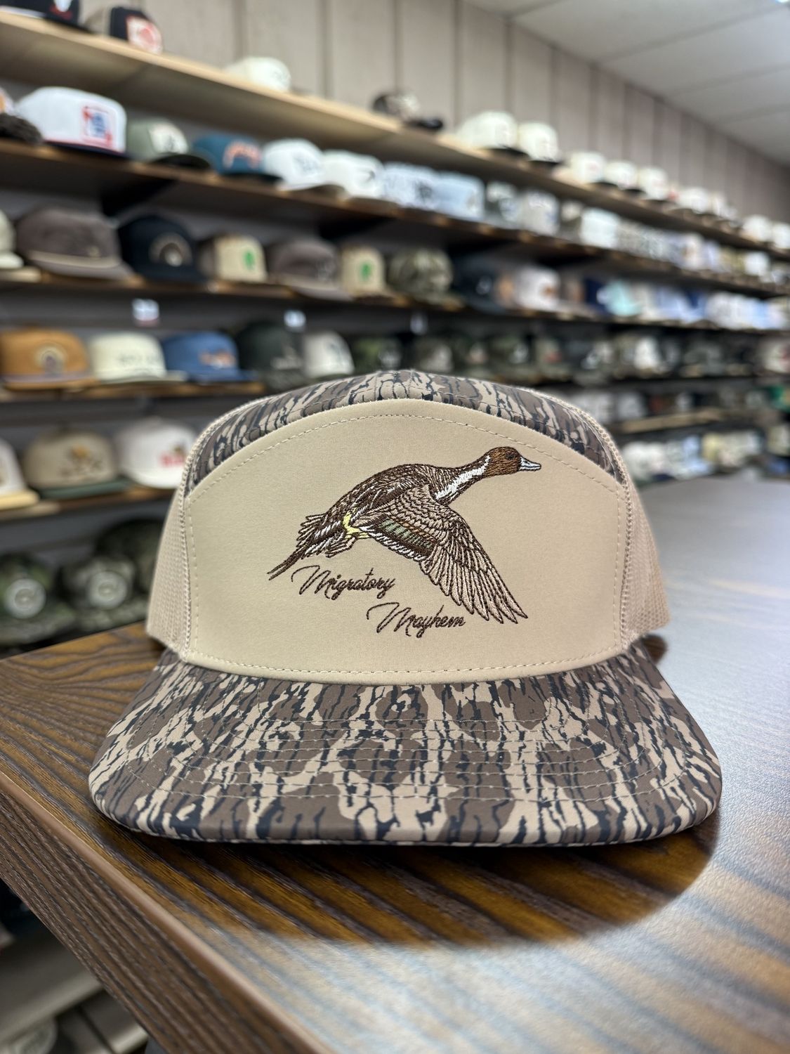 The Pintail 7 Panel Hat - Timber Camo