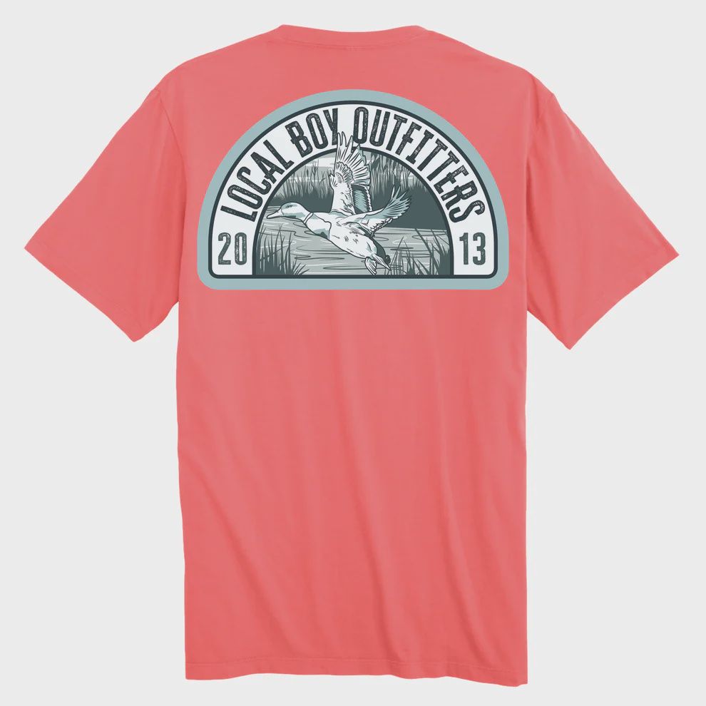 Mallard Arch Short Sleeve Tee - Coral