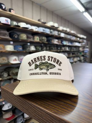 Largemouth Bass A Frame Hat - Off White/Tan