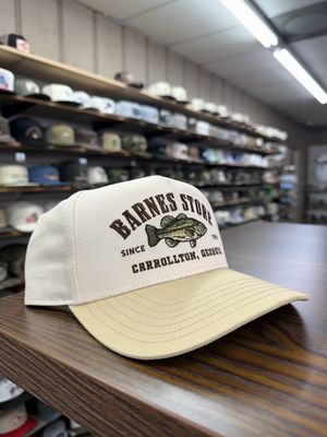 Largemouth Bass A Frame Hat - Off White/Tan