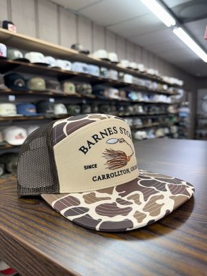 Spinner Bait 7 Panel Hat - Old School Camo