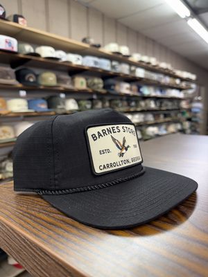 Greenhead Patch Rope Hat - Black