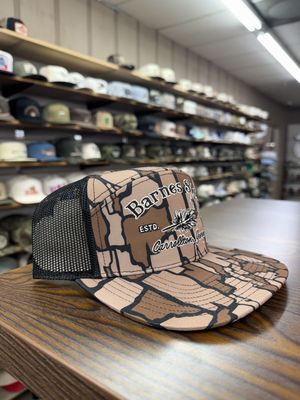 Mallard Feather 7 Panel Hat - Timber Camo