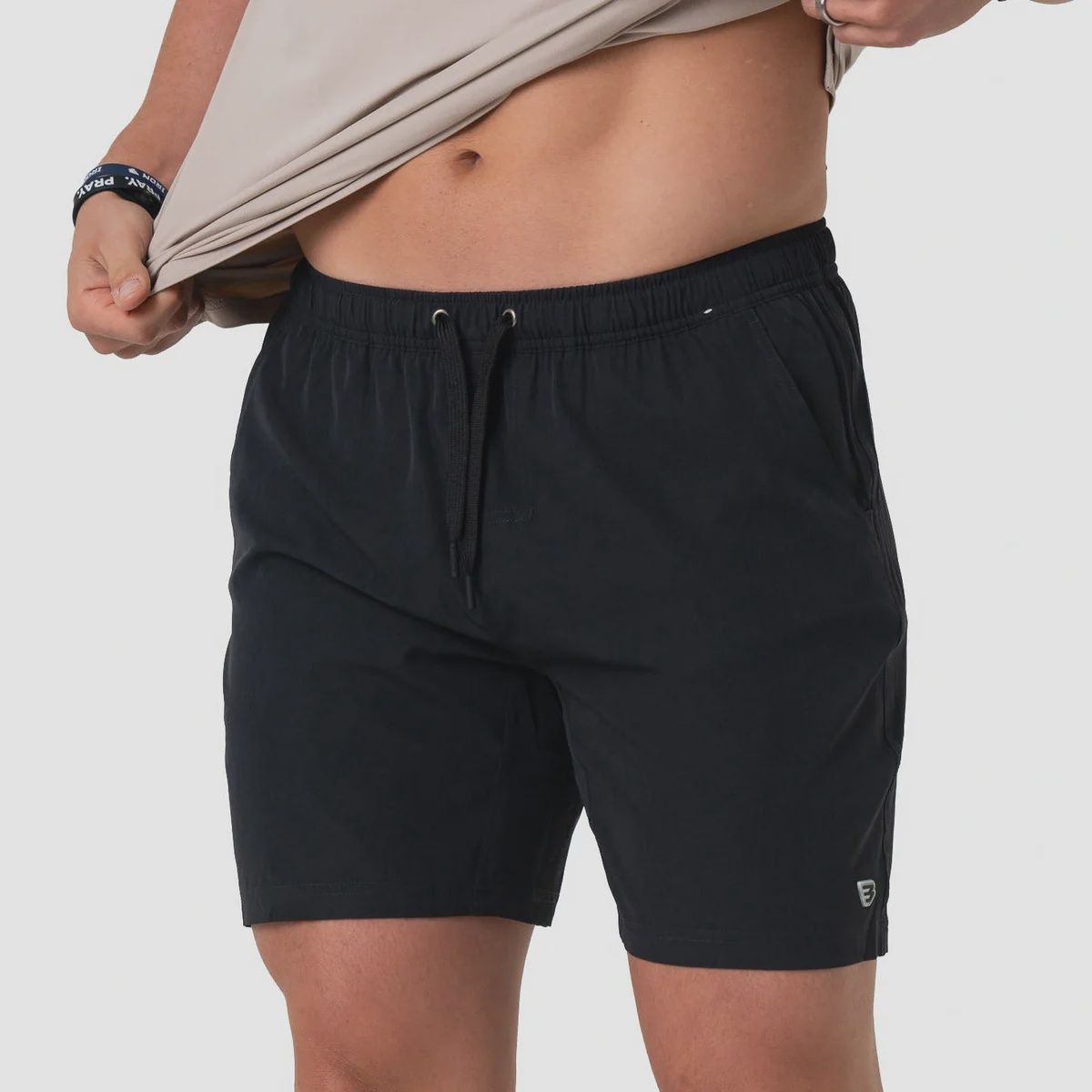 7" Athletic Short - Heather Black - Retro Duck Camo Liner
