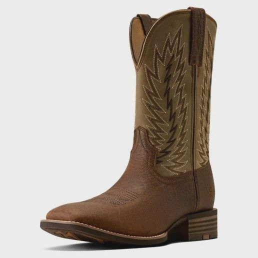 Driggs Wide Square Toe Cowboy Boot - Toffee Crunch