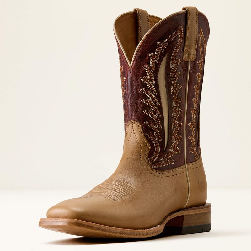 Men's Gage Wide Square Toe Cowboy Boot - Faded Carmel
