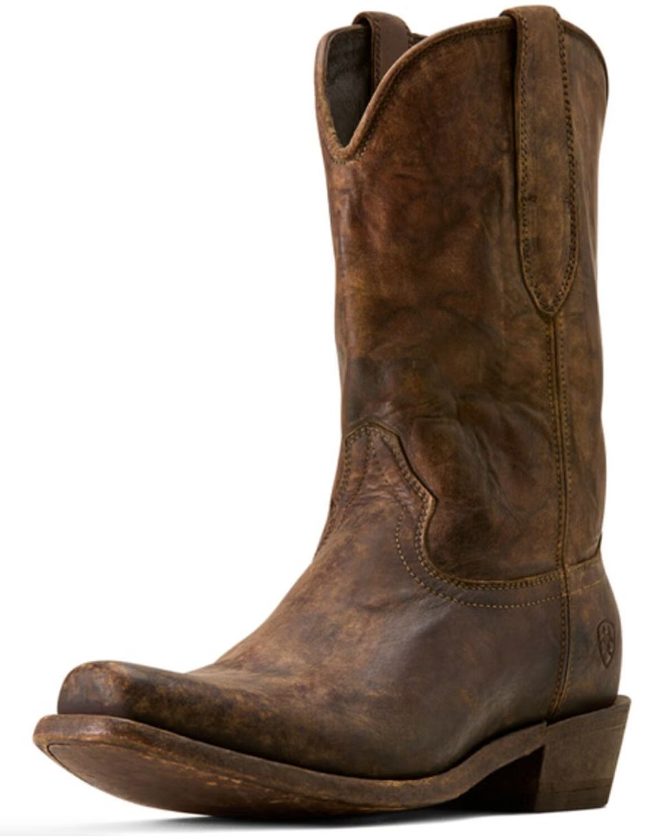 Knoxville Square Toe Western Boot - Gravel Brown
