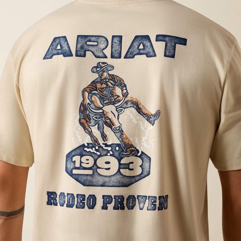 Men's Ariat Proven Stamp Classic Fit T-Shirt - Natural