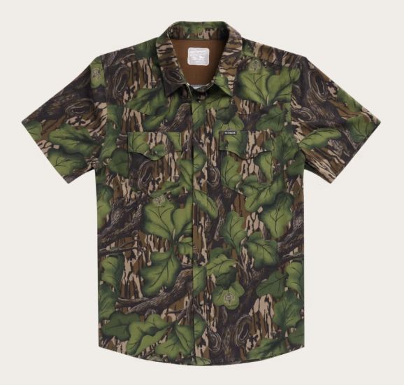 Men's Tecovas x Mossy Oak Performance Western Short Sleeve Shirt - Full Foilage