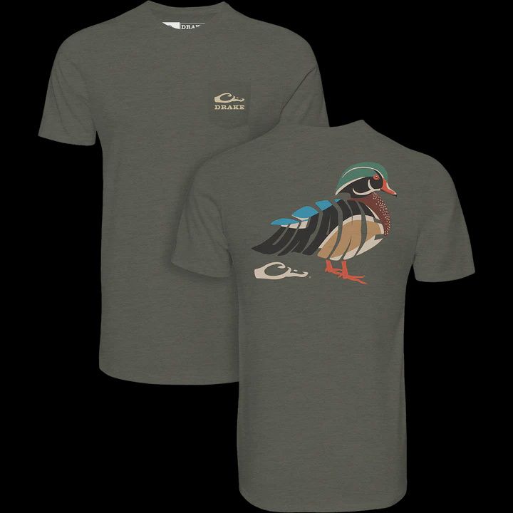 Woodie Short Sleeve T-Shirt - Deep Depths Dark Heather