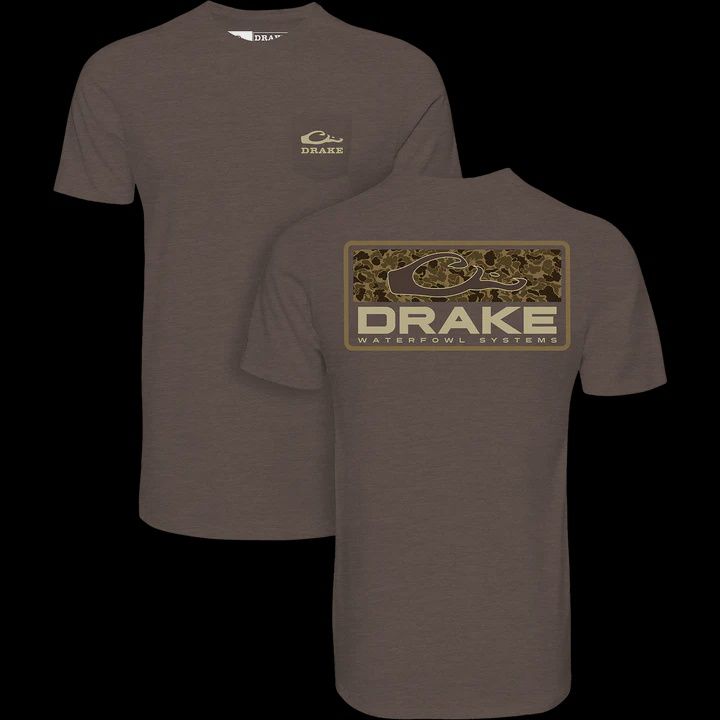 Old School Bar Short Sleeve Tshirt - Chocolate Brown