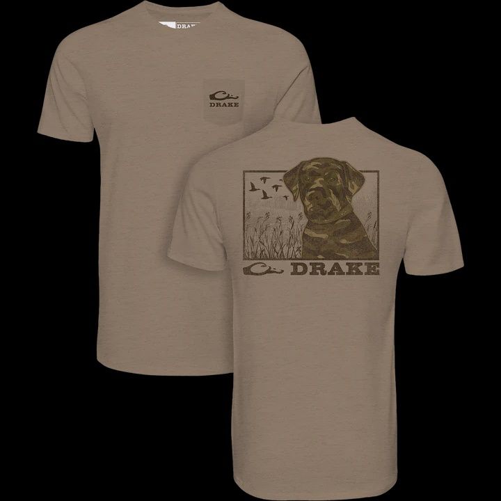 Chocolate Lab Short Sleeve T-Shirt - Savanna Tan