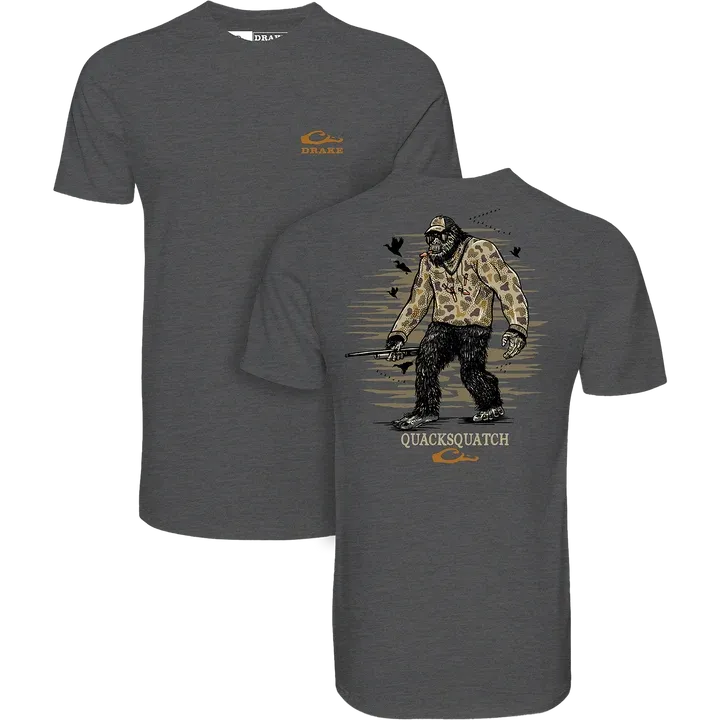 Quacksquatch Short Sleeve Tshirt - Graphite Heather