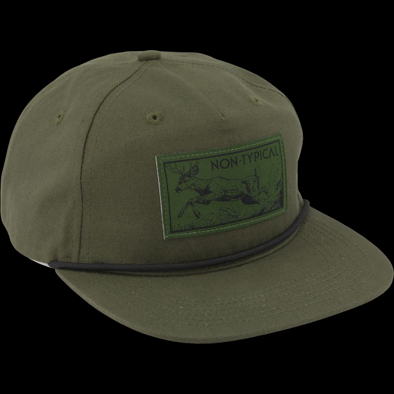 Non Typical x Lost Hat Goat Rope Patch Logo - Green