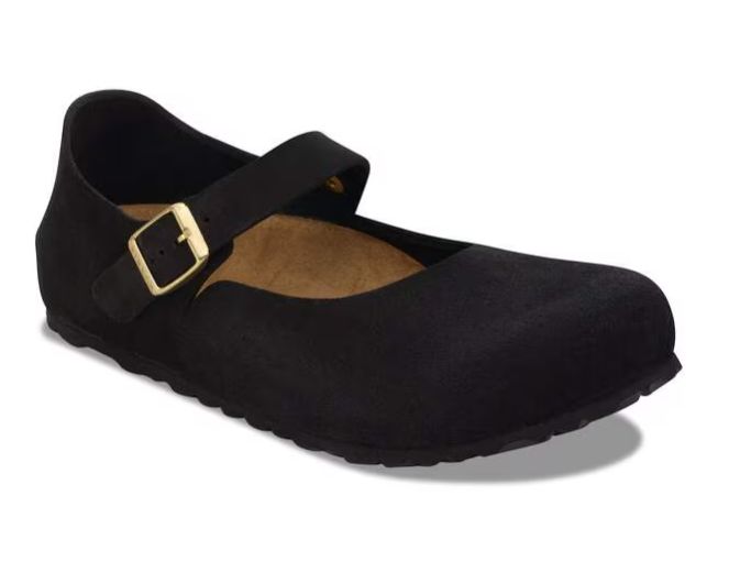 Mantova Suede Leather Narrow Shoes - Black