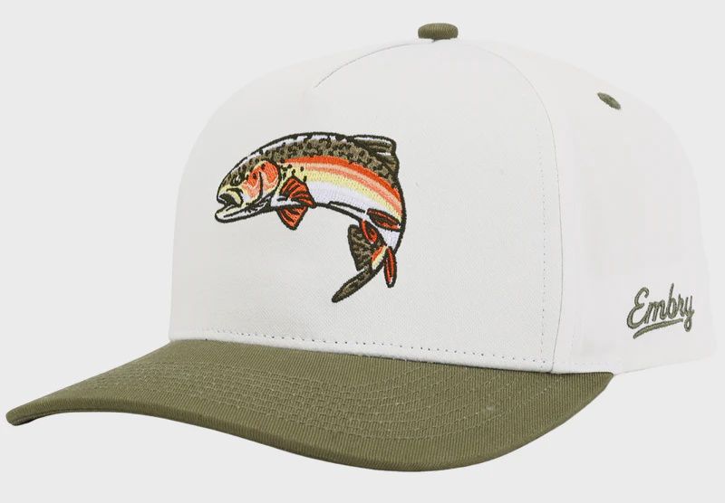 Rainbow Trout Hat - Cream/Green
