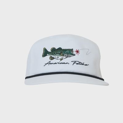 Coike Fishing Rope Hat - White/Black