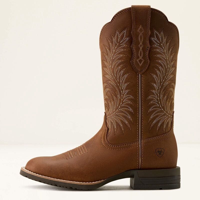 Hybrid Ranchward W Toe Western Boot - Frontier Brown