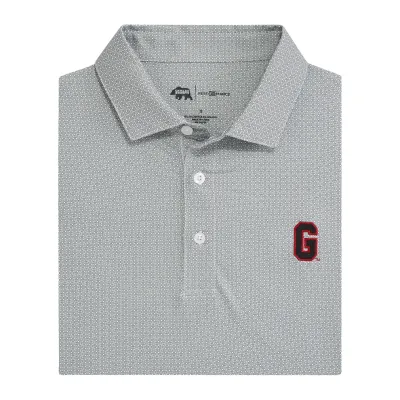 UGA Bone Yard Printed Performance Polo - White