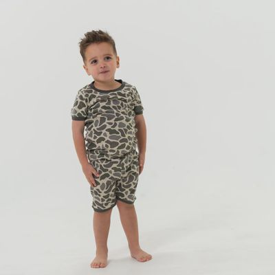 Youth Sleep Short Set - Classic Deer Camo