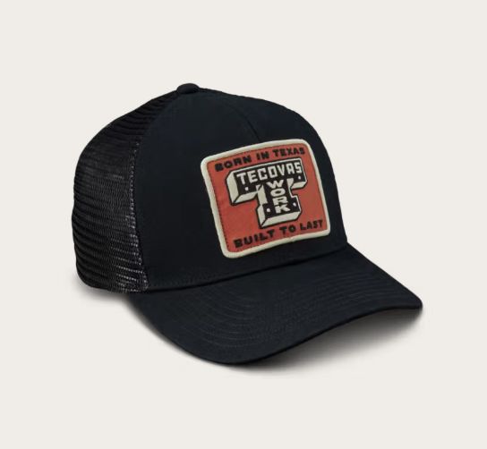 Tecovas Work 6 Panel Trucker Hat - Black