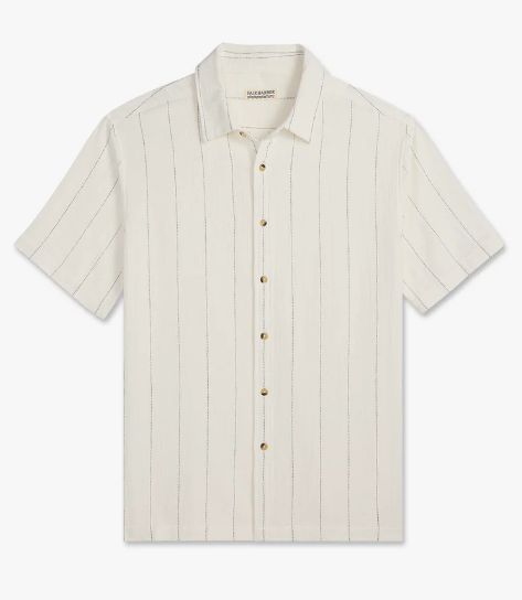 Oasis Textured Shirt - Shell Stripe