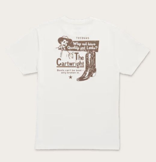 Men's Quality and Looks Short Sleeve Tee - Bone/Brown