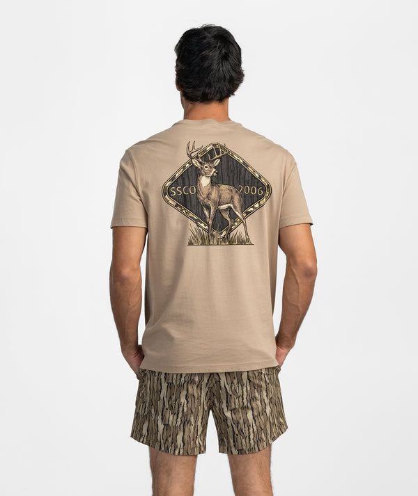 Woodland Whitetail Short Sleeve T-Shirt - Chincilla
