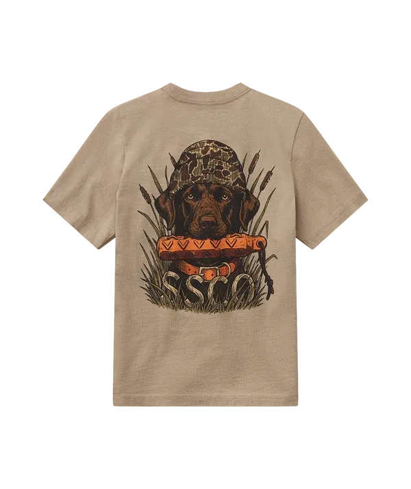 Youth Duck Camp Companion Short Sleeve T-Shirt - Chincilla