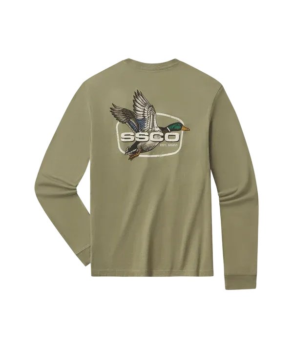 Delta Duck Long Sleeve - Woodland Olive