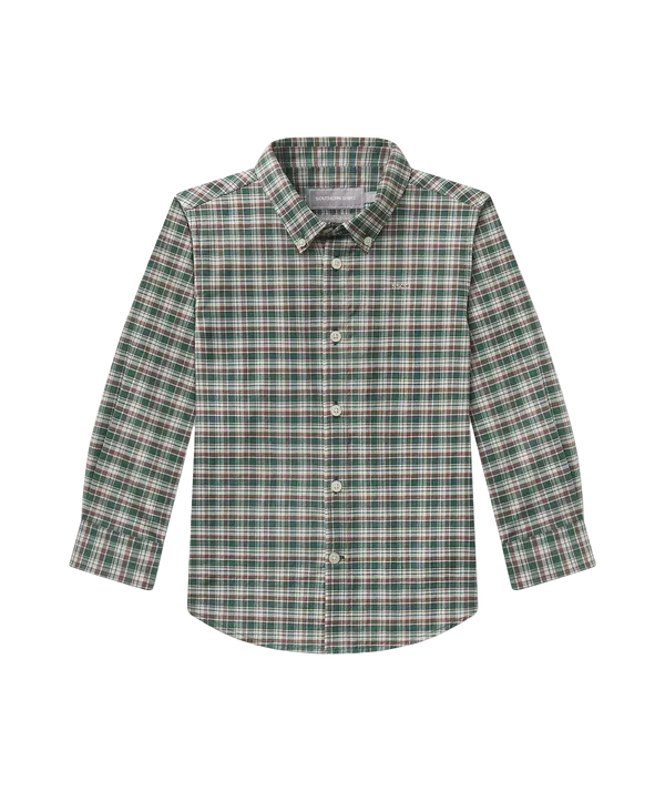 Youth Huntington Plaid Long Sleeve - Alpine
