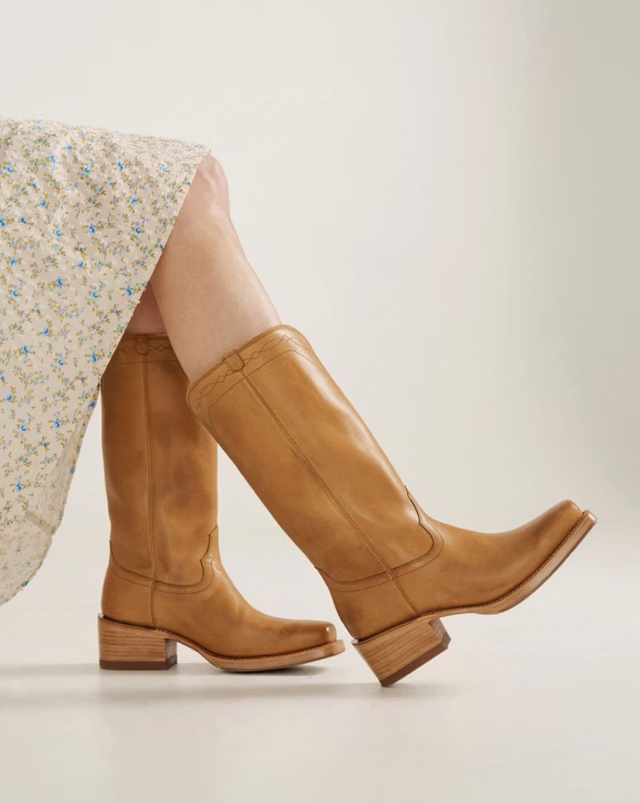 The Charlie Boot - Camel - Cowhide