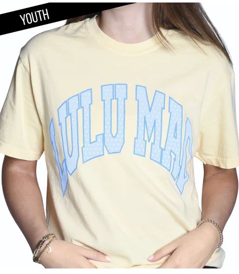 Youth Lulu Mac Short Sleeve T-Shirt - Butter/ Dot