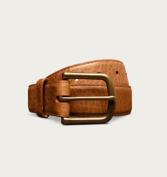 Men's Bison Belt - Tan
