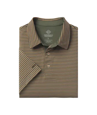 Crestline Stripe Polo - Marshland