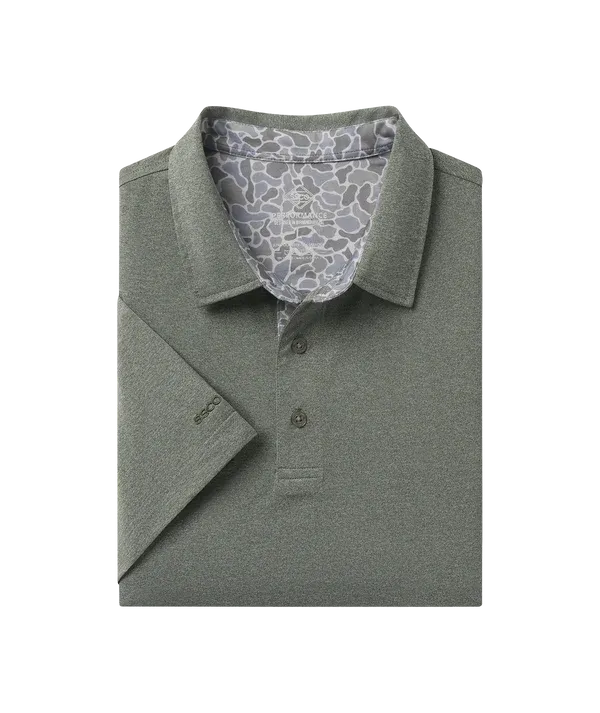 Grayton Heather Polo - Gunstock