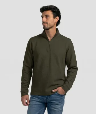 Highlands Quarter Zip - Upland Olive
