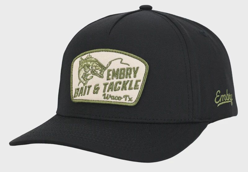 Bait and Tackle Trucker Hat - Black
