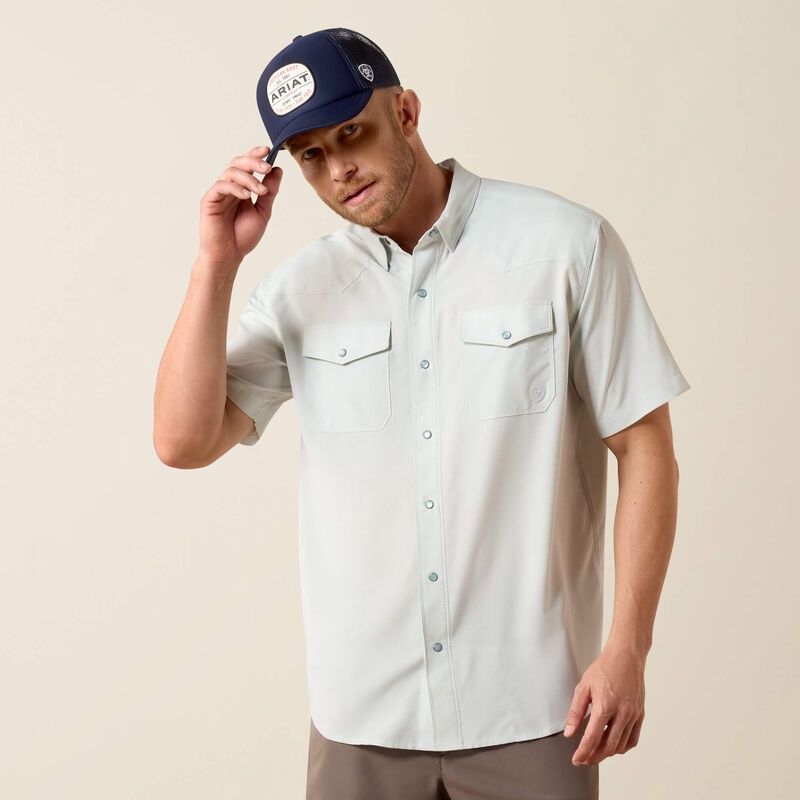 Western VentTEK Classic Fit Shirt - Aqua Heather