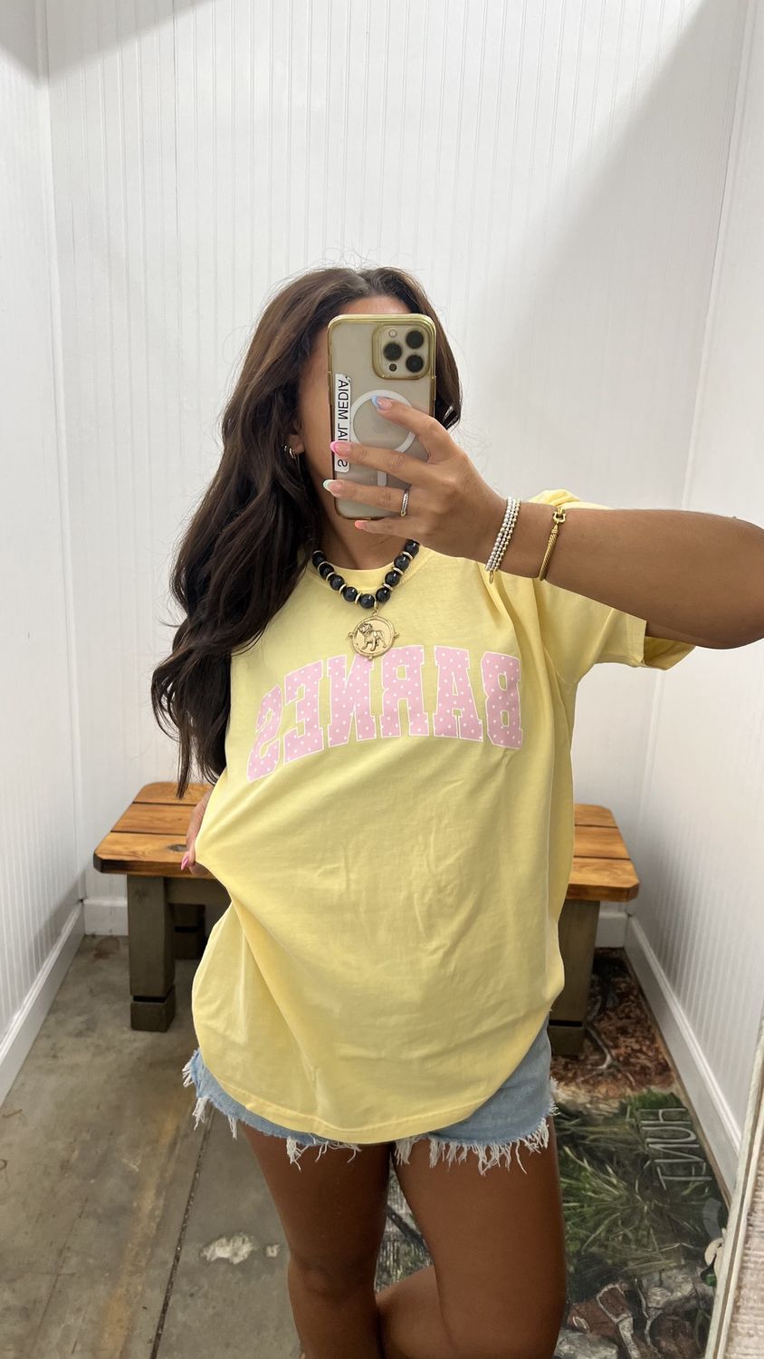 Barnes Dot Short Sleeve T-Shirt - Butter
