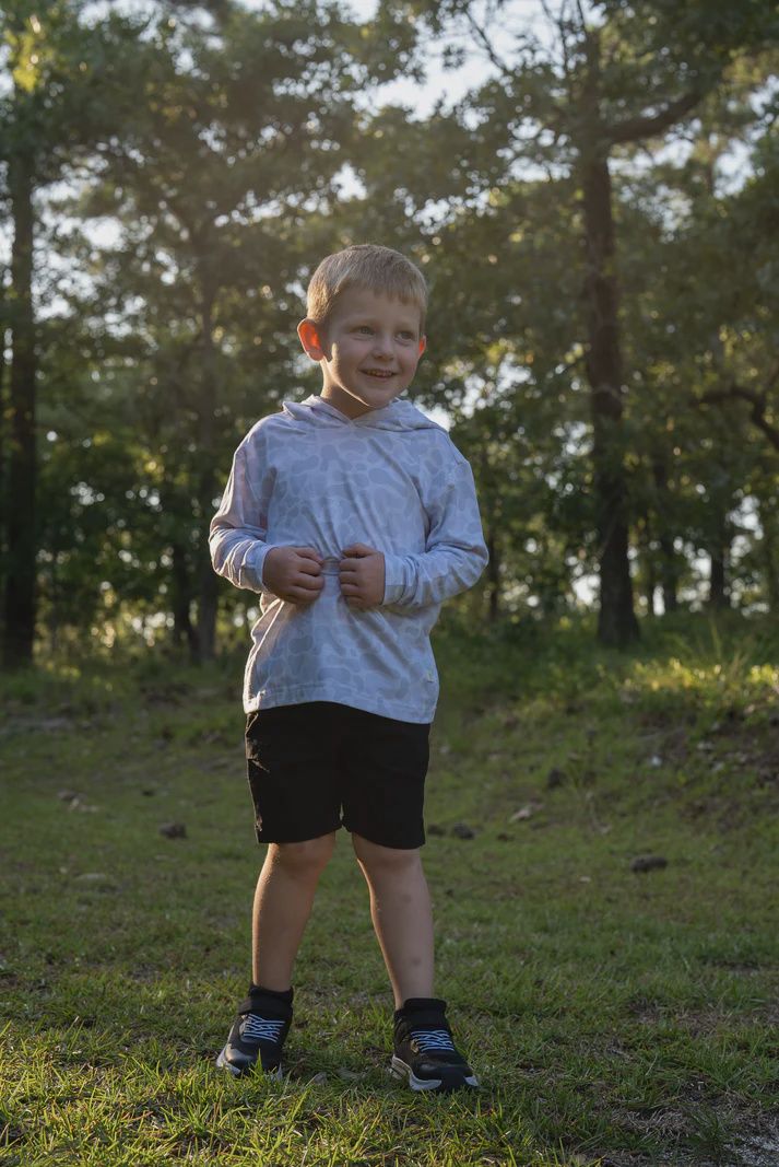 Youth Hooded Performance Shirt - Ramadi Camo