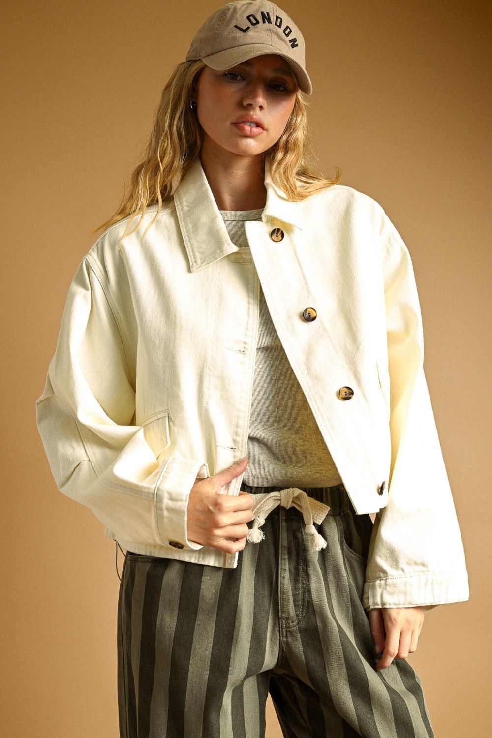 Easy Days Cotton Jacket - Ecru