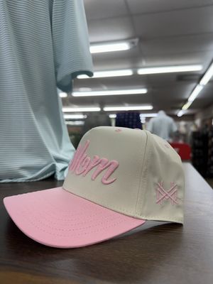 Mom Trucker Hat - Pink/ Natural