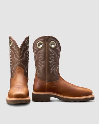 LongHaul Waterproof Square Composite Toe Work Boot - Saddle/Fossil