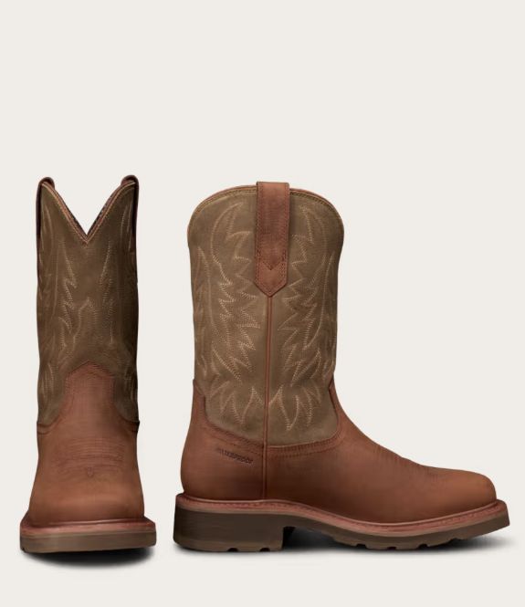 LongHaul Waterproof Square Soft Toe Work Boot with Temp Control - Rust